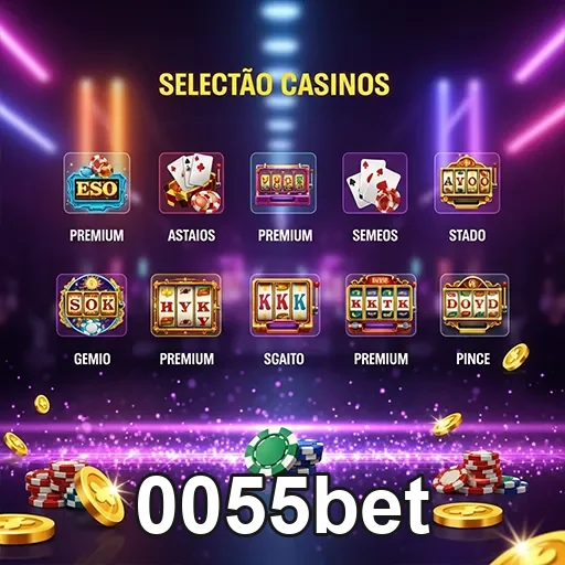 Imagem relacionada a jogos do site 0055bet com tema de cassino e apostas online