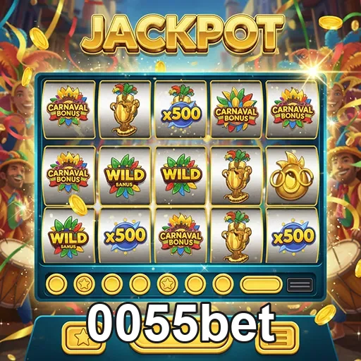 Jogador usando celular com slots online e jackpots em exibição